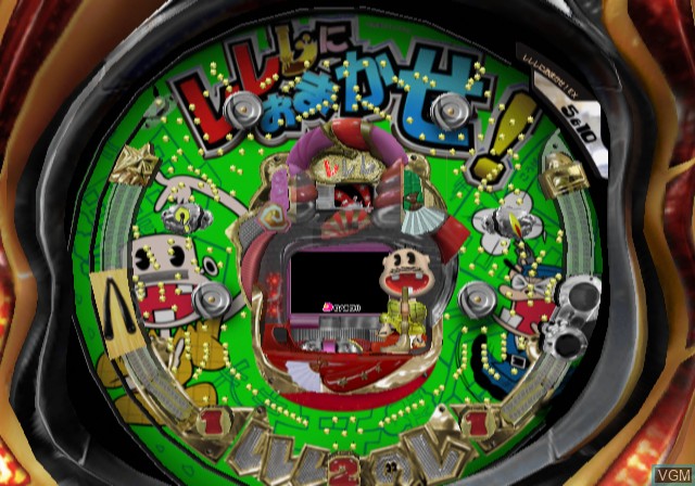 In-game screen of the game Hissatsu Pachinko Station V10 on Sony Playstation 2