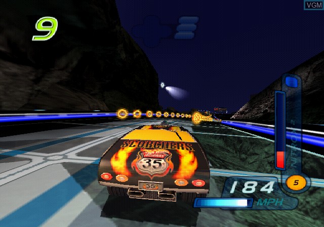 In-game screen of the game Hot Wheels - World Race on Sony Playstation 2