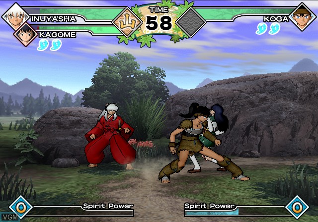 In-game screen of the game Inuyasha - Feudal Combat on Sony Playstation 2