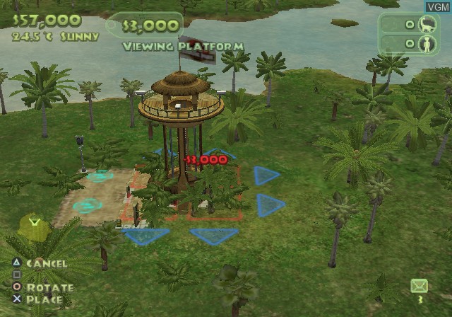 In-game screen of the game Jurassic Park - Operation Genesis on Sony Playstation 2