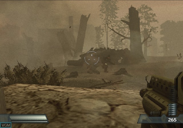 In-game screen of the game Killzone on Sony Playstation 2
