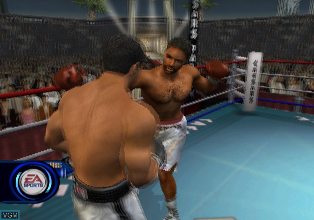 In-game screen of the game Knockout Kings 2002 on Sony Playstation 2