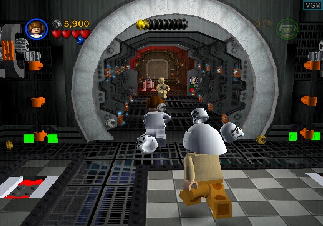 In-game screen of the game LEGO Star Wars II - The Original Trilogy on Sony Playstation 2