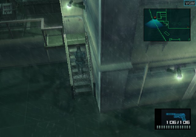 In-game screen of the game Metal Gear Solid 2 - Substance on Sony Playstation 2