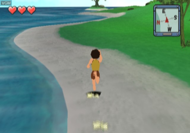 In-game screen of the game Mirai Shounen Conan on Sony Playstation 2