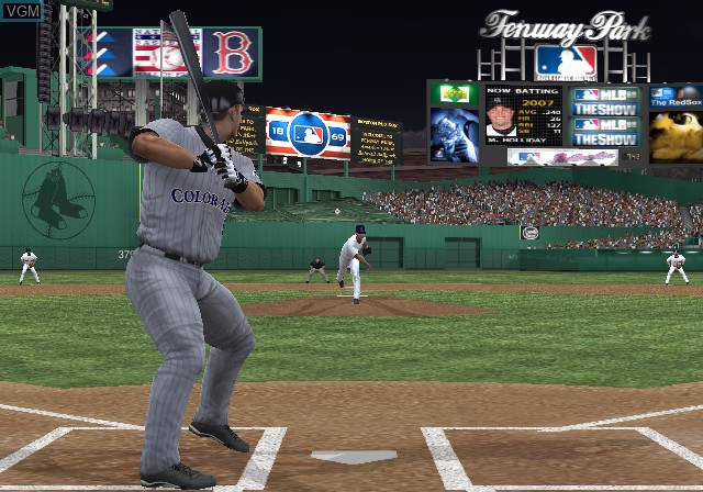 In-game screen of the game MLB 08 - The Show on Sony Playstation 2