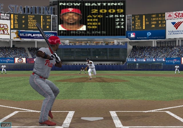 In-game screen of the game MLB 10 - The Show on Sony Playstation 2