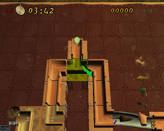 In-game screen of the game Mouse Trophy on Sony Playstation 2
