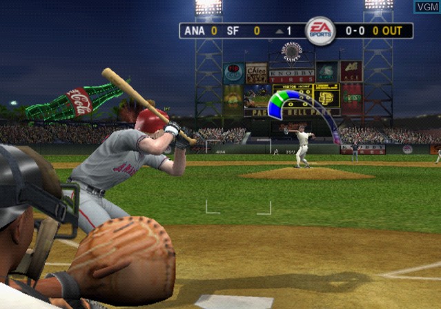 In-game screen of the game MVP Baseball 2003 on Sony Playstation 2