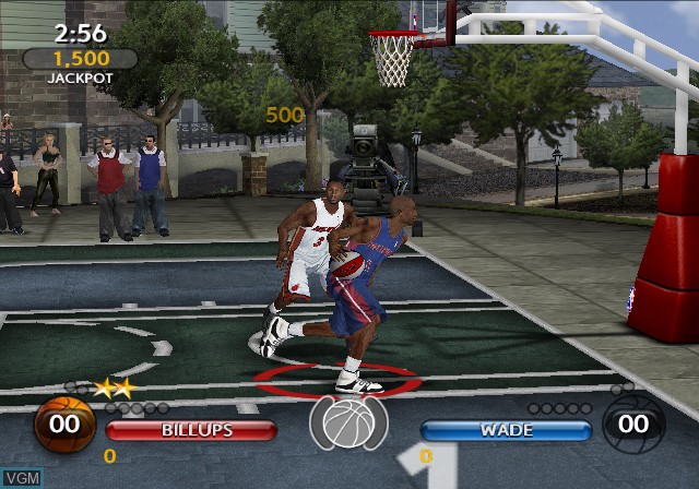 In-game screen of the game NBA Ballers - Phenom on Sony Playstation 2