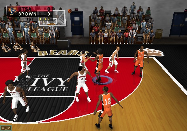 In-game screen of the game NCAA Final Four 2002 on Sony Playstation 2