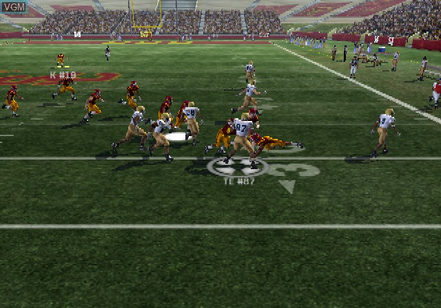 In-game screen of the game NCAA Football 06 on Sony Playstation 2
