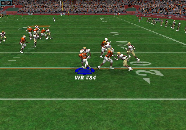 In-game screen of the game NCAA Football 2003 on Sony Playstation 2