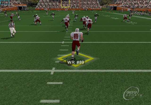 In-game screen of the game NCAA GameBreaker 2003 on Sony Playstation 2