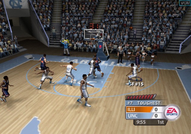 In-game screen of the game NCAA March Madness 06 on Sony Playstation 2