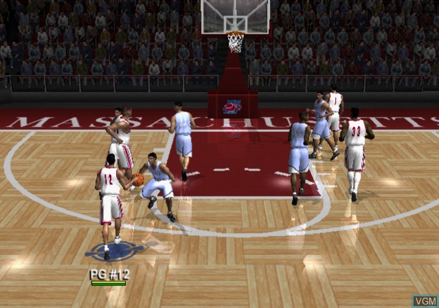 In-game screen of the game NCAA March Madness 2002 on Sony Playstation 2