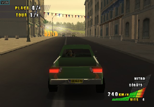 In-game screen of the game Paris-Marseille Racing II on Sony Playstation 2