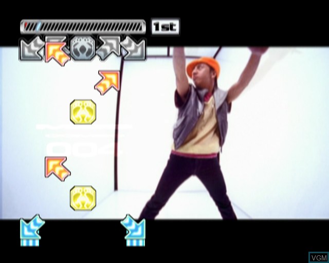 In-game screen of the game Pump It Up - Exceed on Sony Playstation 2