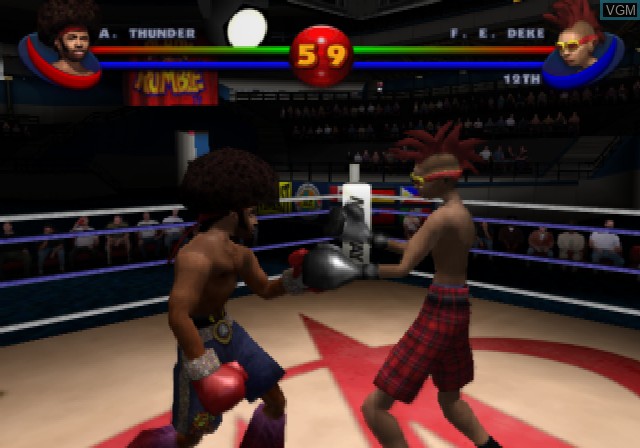 In-game screen of the game Ready 2 Rumble Boxing - Round 2 on Sony Playstation 2