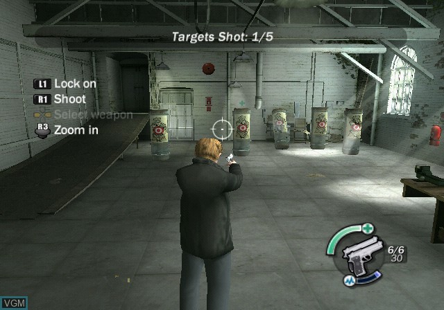 In-game screen of the game Reservoir Dogs on Sony Playstation 2