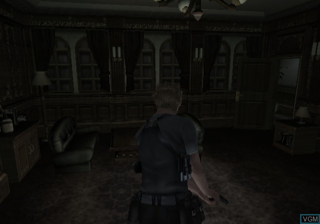 In-game screen of the game Resident Evil - Dead Aim on Sony Playstation 2