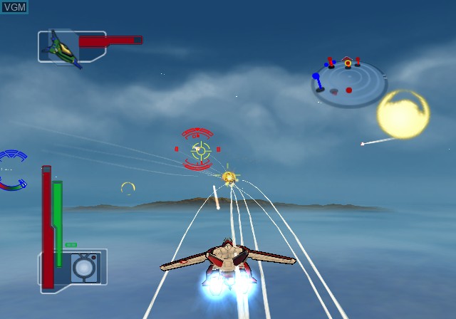 In-game screen of the game Robotech - Battlecry on Sony Playstation 2