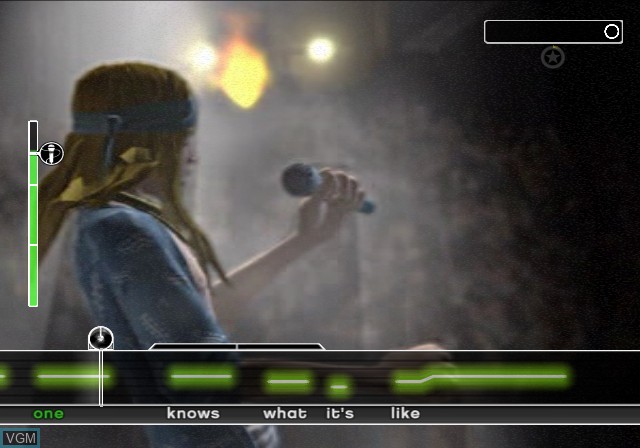 In-game screen of the game Rock Band Track Pack - Classic Rock on Sony Playstation 2
