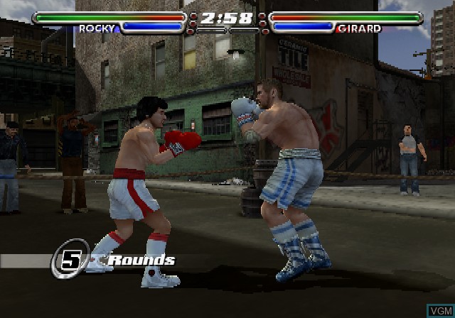 In-game screen of the game Rocky - Legends on Sony Playstation 2