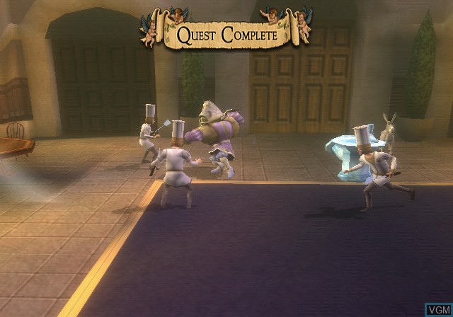 In-game screen of the game Shrek the Third on Sony Playstation 2