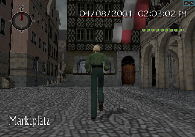 In-game screen of the game Shadow of Memories on Sony Playstation 2