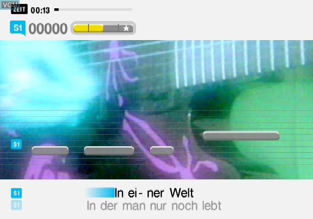In-game screen of the game SingStar Die Toten Hosen on Sony Playstation 2