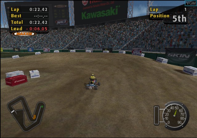 In-game screen of the game ATV Offroad Fury on Sony Playstation 2