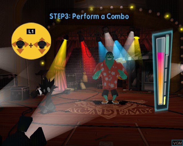 In-game screen of the game Boogie on Sony Playstation 2