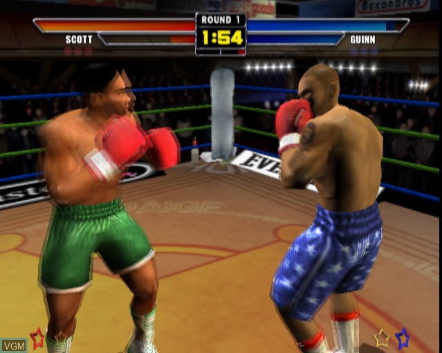 In-game screen of the game Mike Tyson Heavyweight Boxing on Sony Playstation 2