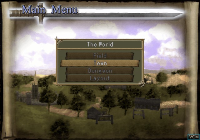 In-game screen of the game RPG Maker 3 on Sony Playstation 2