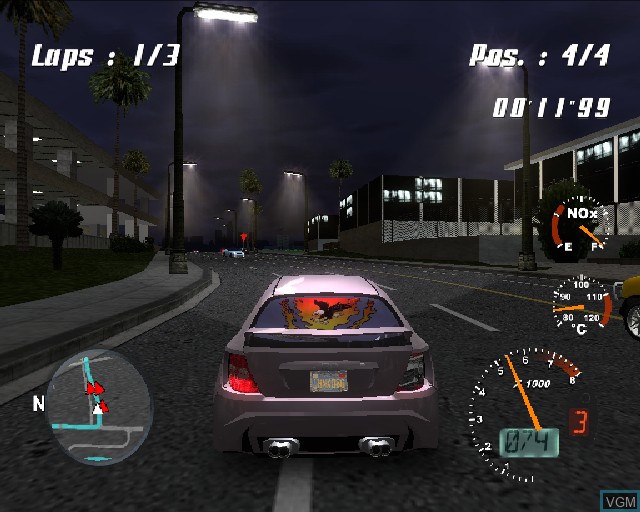 In-game screen of the game RPM Tuning on Sony Playstation 2