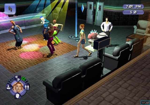 In-game screen of the game Sims Bustin' Out, The on Sony Playstation 2