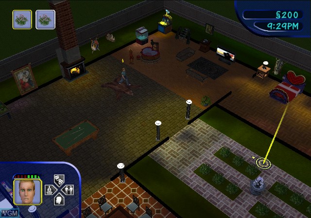 In-game screen of the game Sims, The on Sony Playstation 2