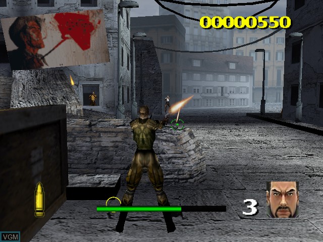 In-game screen of the game Sniper Assault on Sony Playstation 2