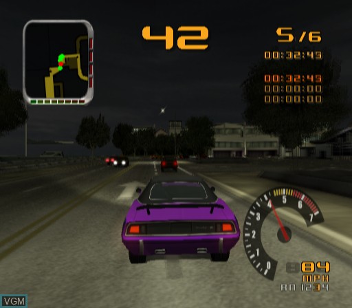 In-game screen of the game Test Drive on Sony Playstation 2