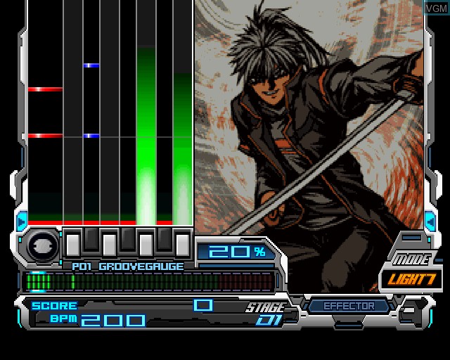 In-game screen of the game BeatMania IIDX 8th Style on Sony Playstation 2