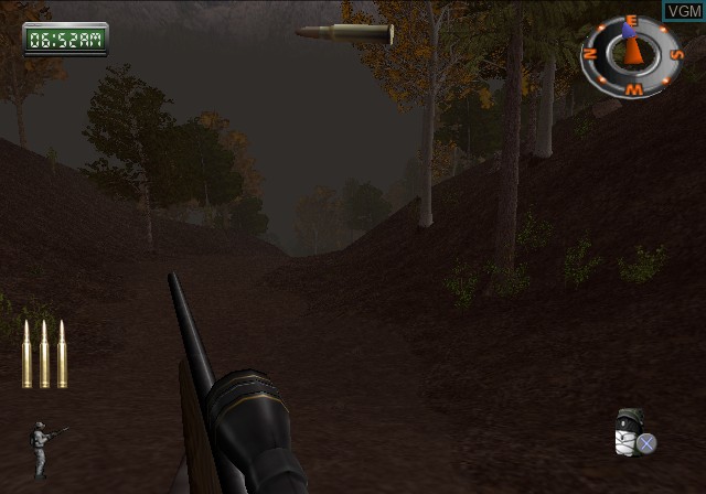 In-game screen of the game Deer Hunter on Sony Playstation 2