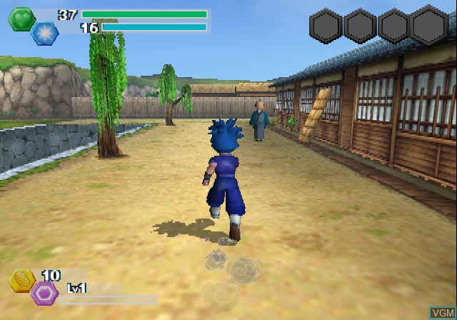 In-game screen of the game Bouken Jidai Katsugeki - Goemon on Sony Playstation 2