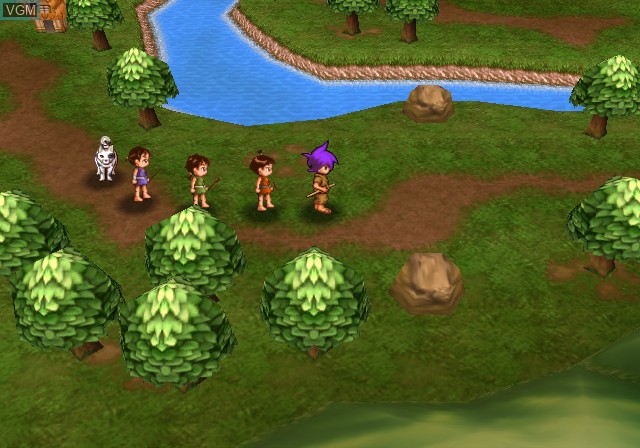 In-game screen of the game Tengai Makyou II - Manji Maru on Sony Playstation 2