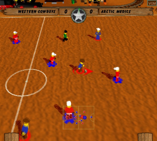 In-game screen of the game Football Mania on Sony Playstation 2