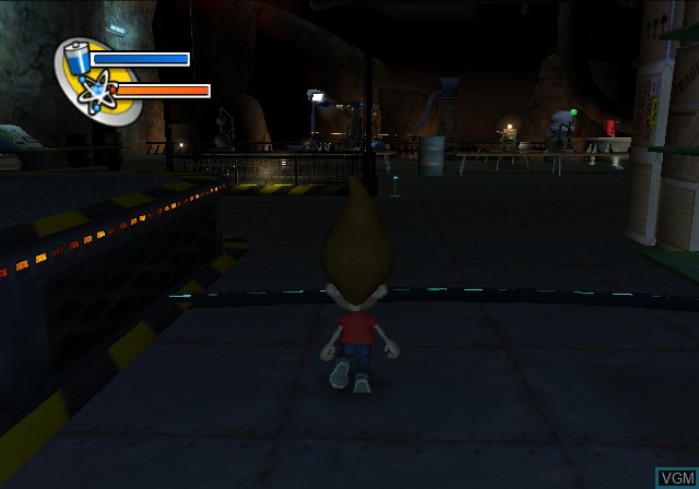 In-game screen of the game Adventures of Jimmy Neutron Boy Genius, The - Attack of the Twonkies on Sony Playstation 2
