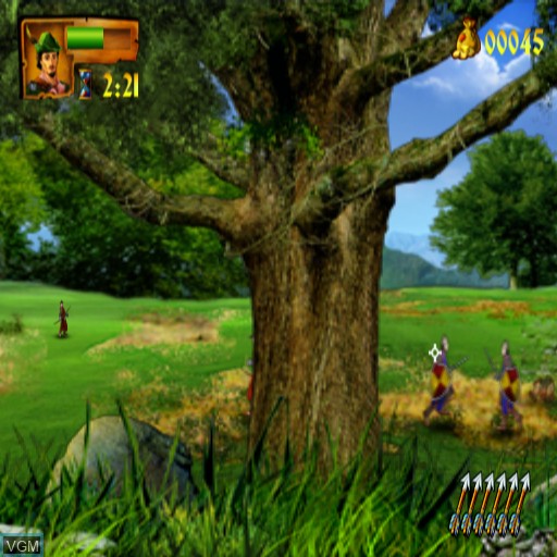 In-game screen of the game Robin Hood 2 - The Siege on Sony Playstation 2