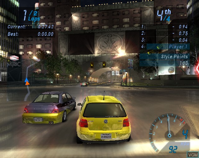 In-game screen of the game Need for Speed - Collector's Series on Sony Playstation 2
