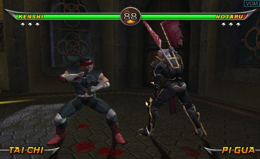 In-game screen of the game Mortal Kombat Kollection on Sony Playstation 2