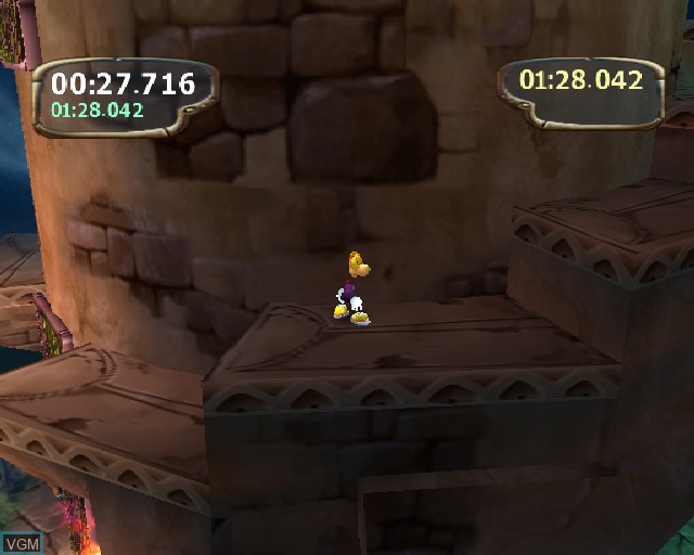 In-game screen of the game Rayman 10th Anniversary on Sony Playstation 2